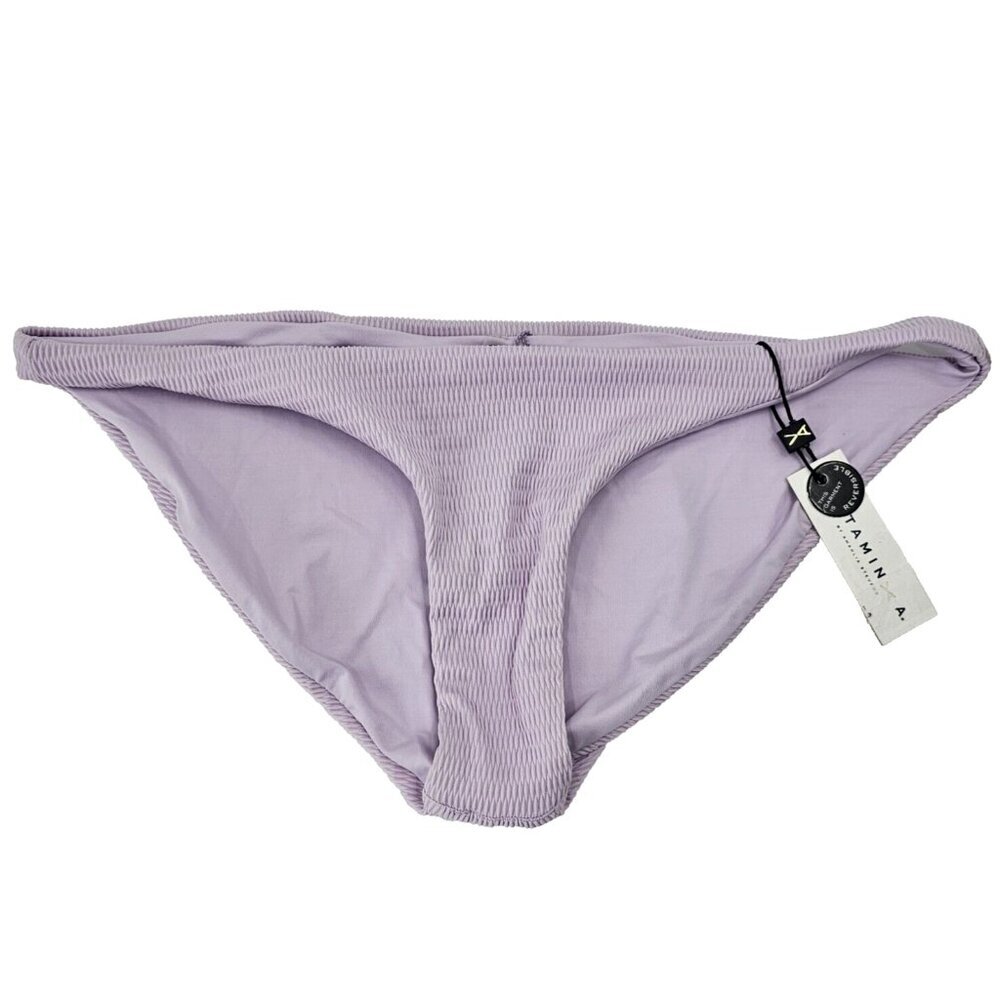 Vitamin A Luciana Bikini Bottom In Soft Lilac EcoTex Various Size S M